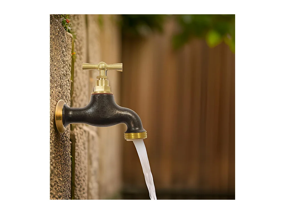 Robinet extérieur laiton coloré