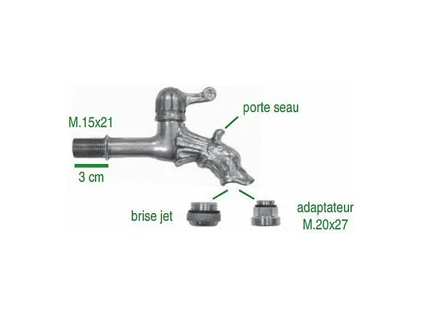 Drache Hahn 1/4 Zoll