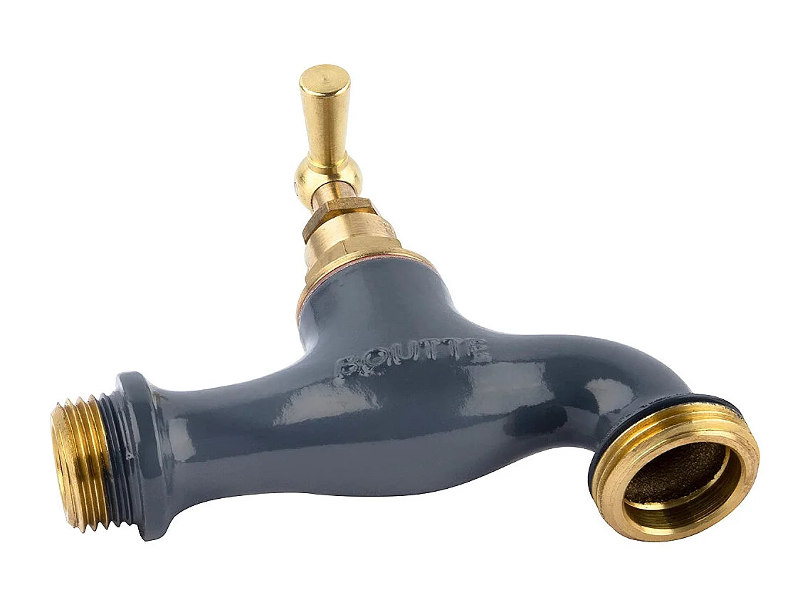 Rubinetto da esterno e applique in ottone coordinata