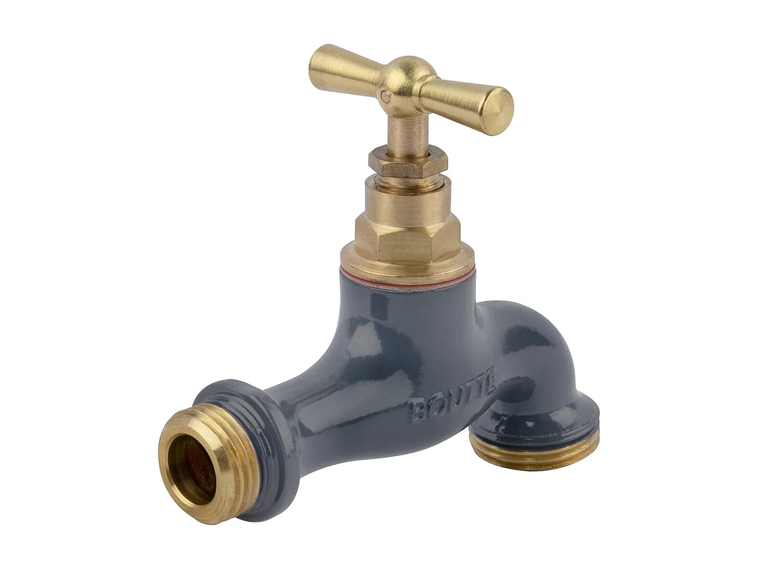 Rubinetto da esterno e applique in ottone coordinata