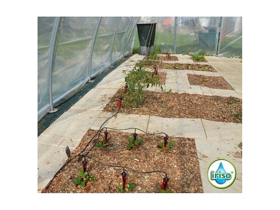 Kit per l'irrigazione ecologica del giardino con gocciolatori a cavalletto 10 gocciolatori