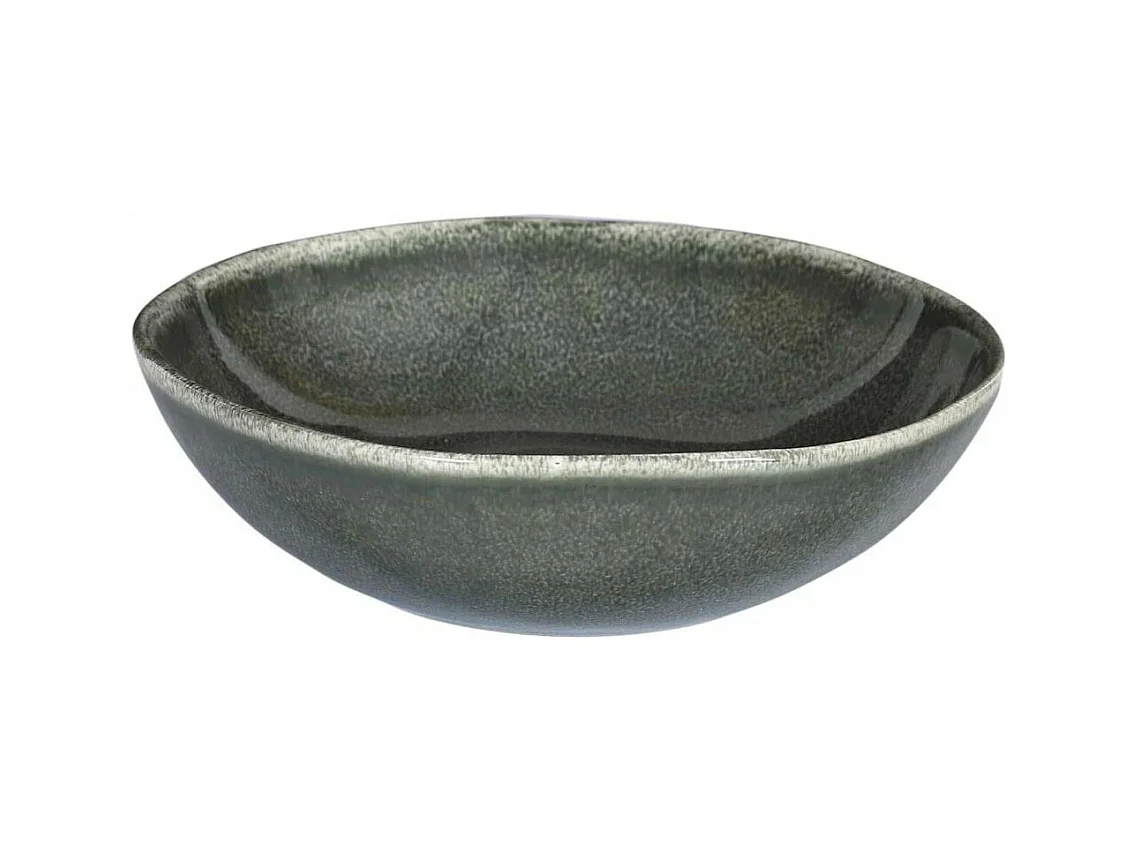 Plato de gres verde Selva Negra (Juego de 6) Plato hondo - 19 cm