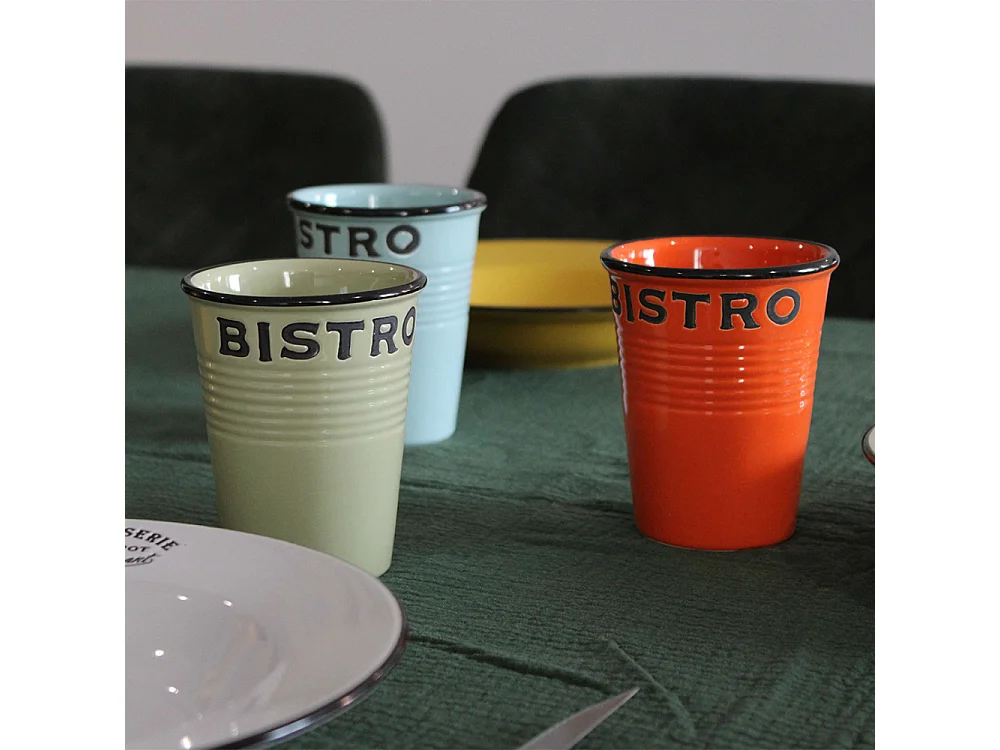 Piatti colorati Brasserie bistrot (Set di 6) Piatti da minestra - 22 cm