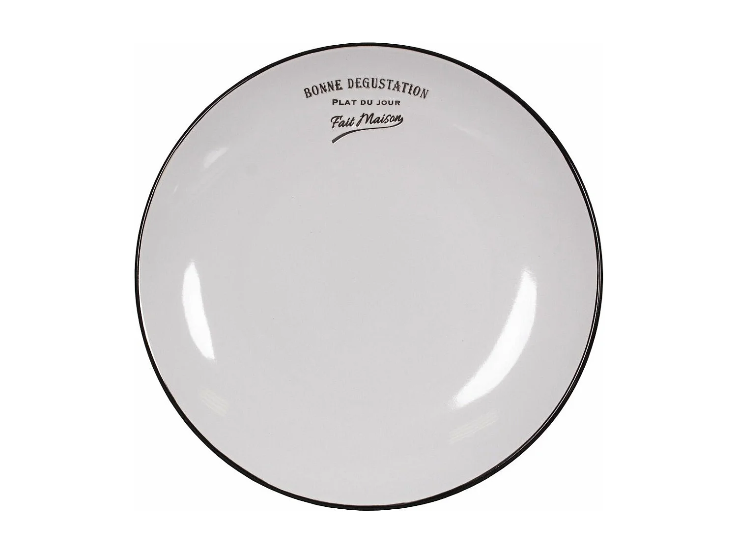 Piatti in gres Bonne dégustation (Set di 6) Piatti da portata - 27 cm