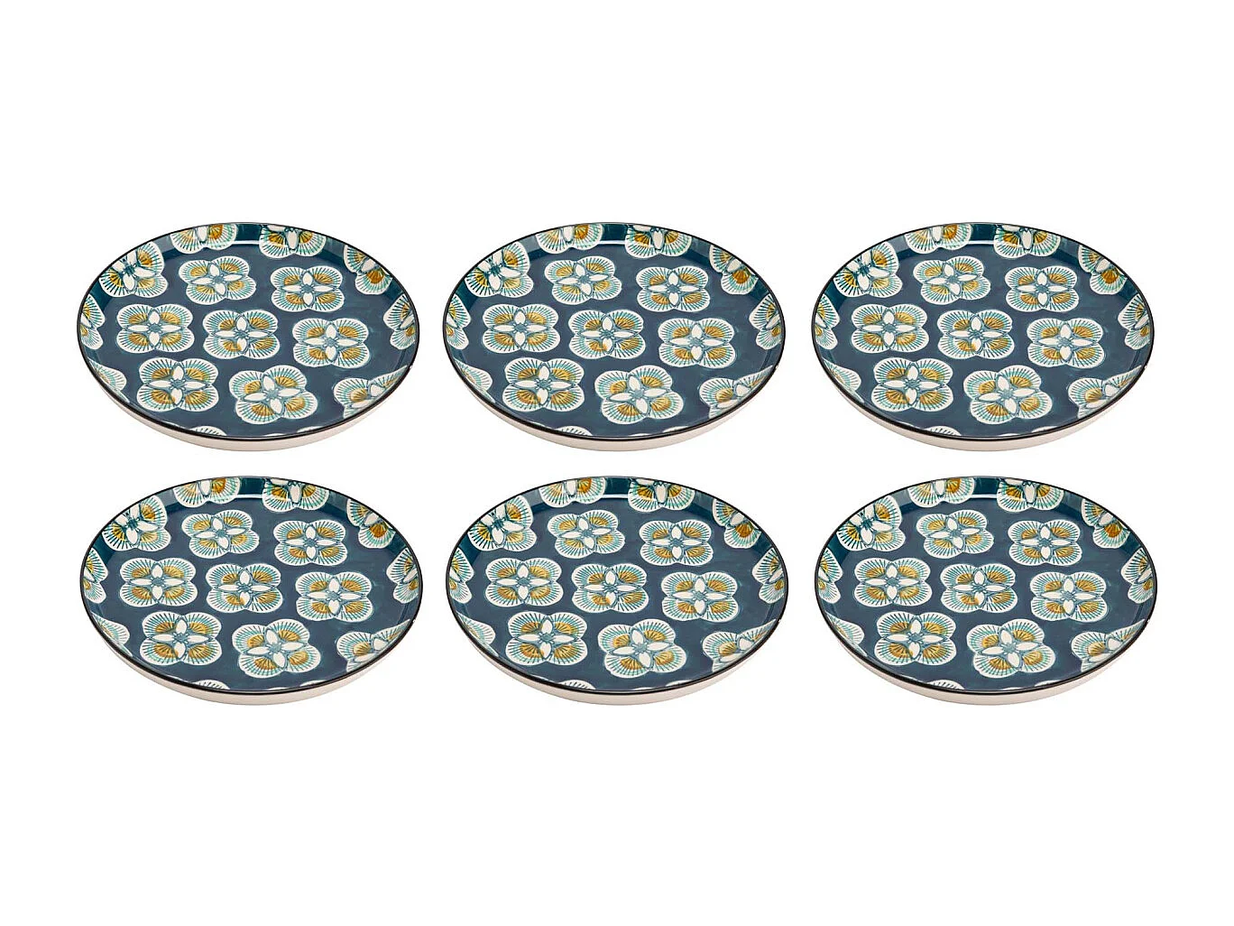 Piatto da portata con motivo Imany (Set di 6)