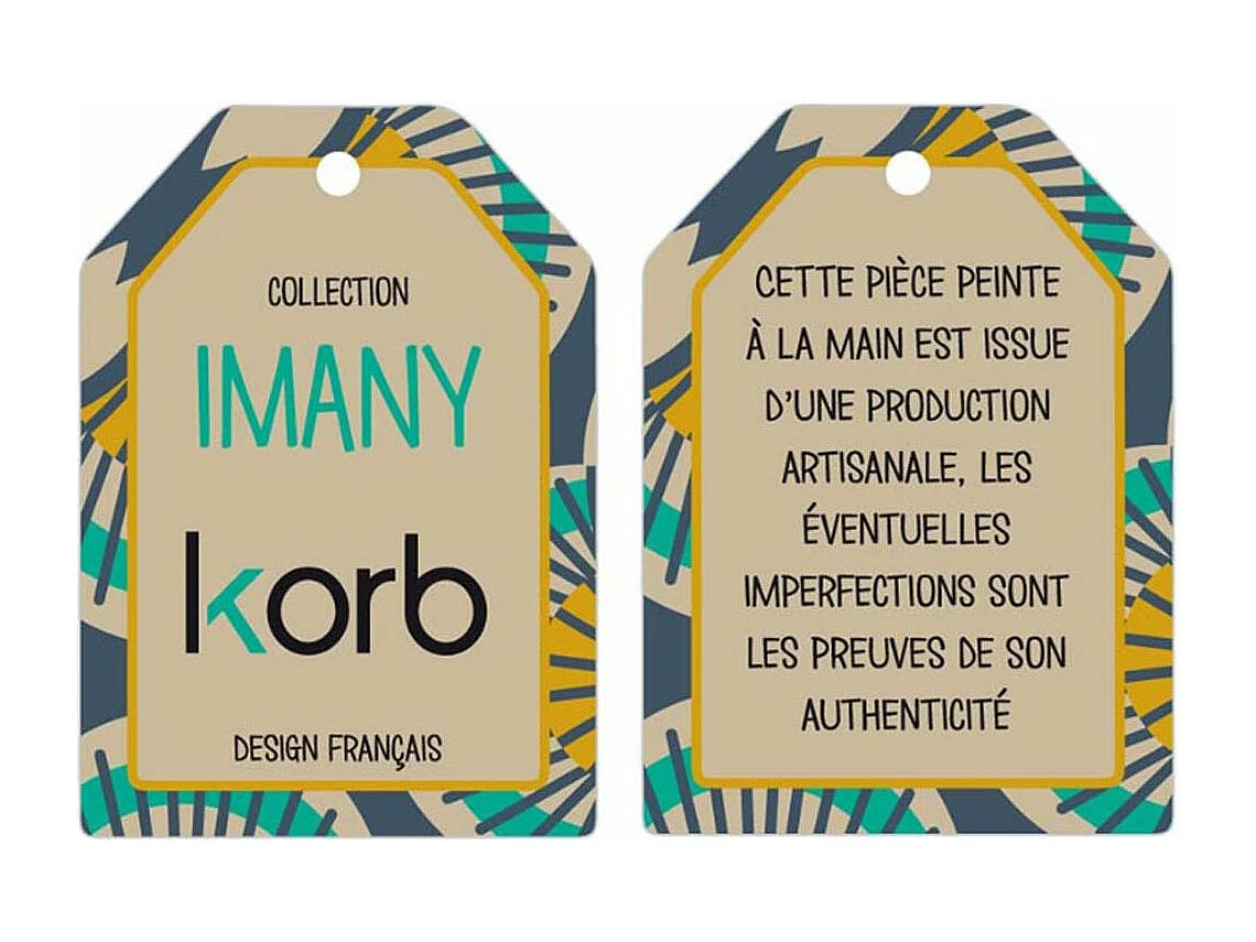 Piatto da portata con motivo Imany (Set di 6)