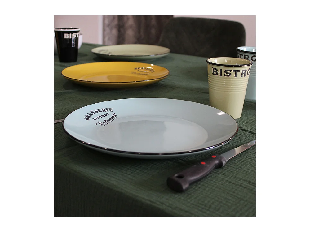 Bunte Teller Brasserie bistrot (6-Stück)