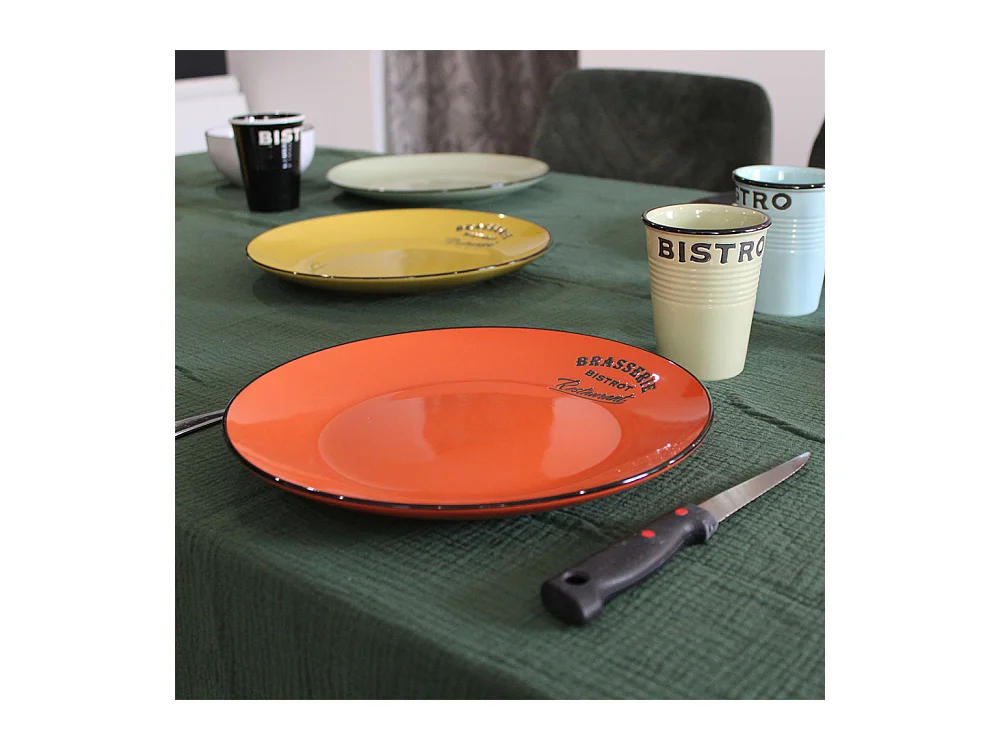 Bunte Teller Brasserie bistrot (6-Stück)