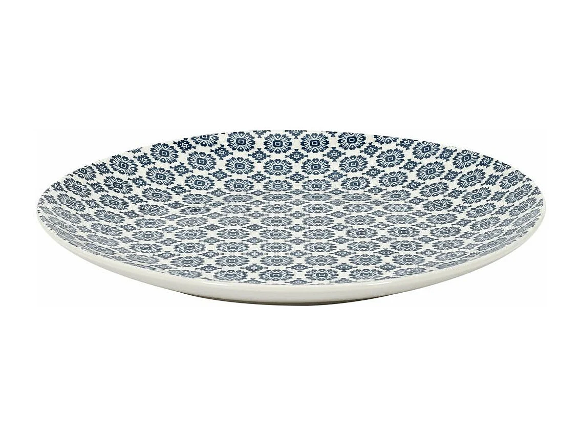 Plato de porcelana estampada Cottage 25 cm (Juego de 6)