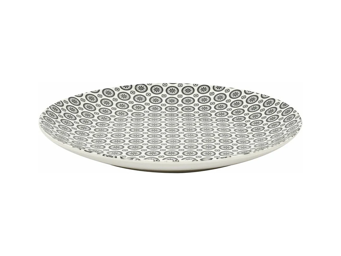 Piatto in porcellana stampata Cottage 25 cm (Set di 6)