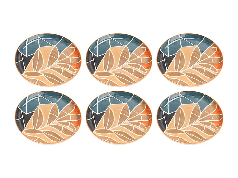 Plato llano de gres de la Serena 26 cm Juego de 6