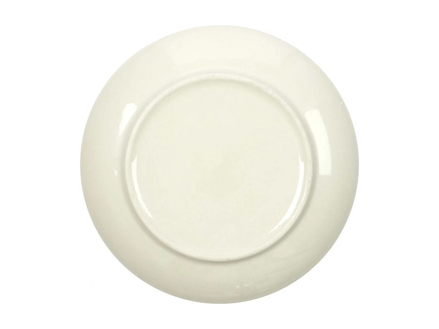Assiette en porcelaine Cottage 20 cm (Lot de 6) Blanc et bleu
