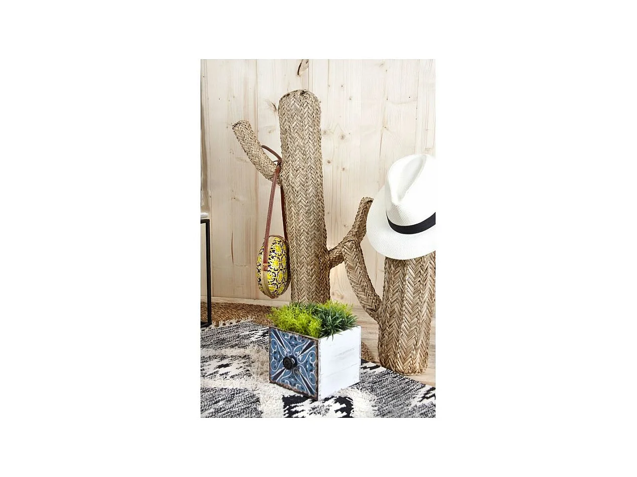 Cactus en jonc naturel Hauteur 70cm