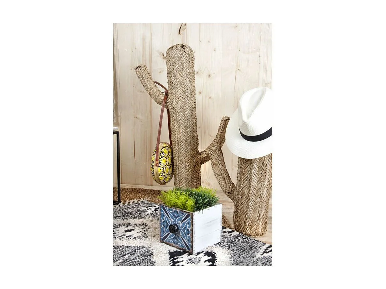 Cactus en jonc naturel Hauteur 70cm