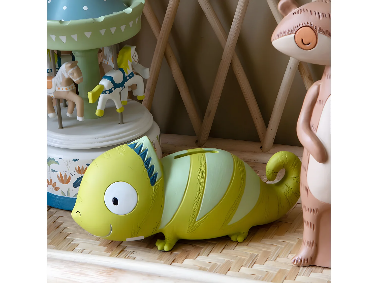 Petite tirelire Caméléon