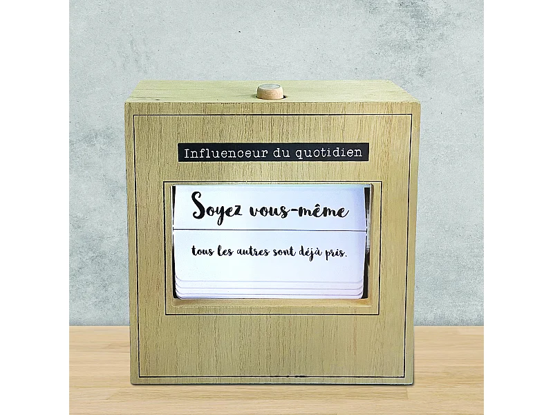 Flip Flap 25 Citations Du Jour Blanc, Noir, Marron