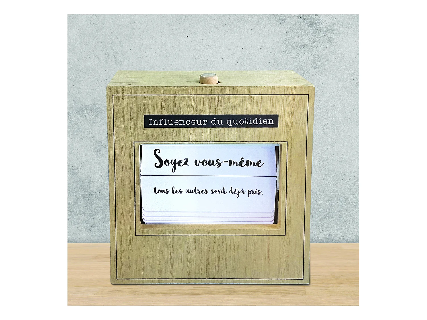 Flip Flap 25 Citations Du Jour Blanc, Noir, Marron