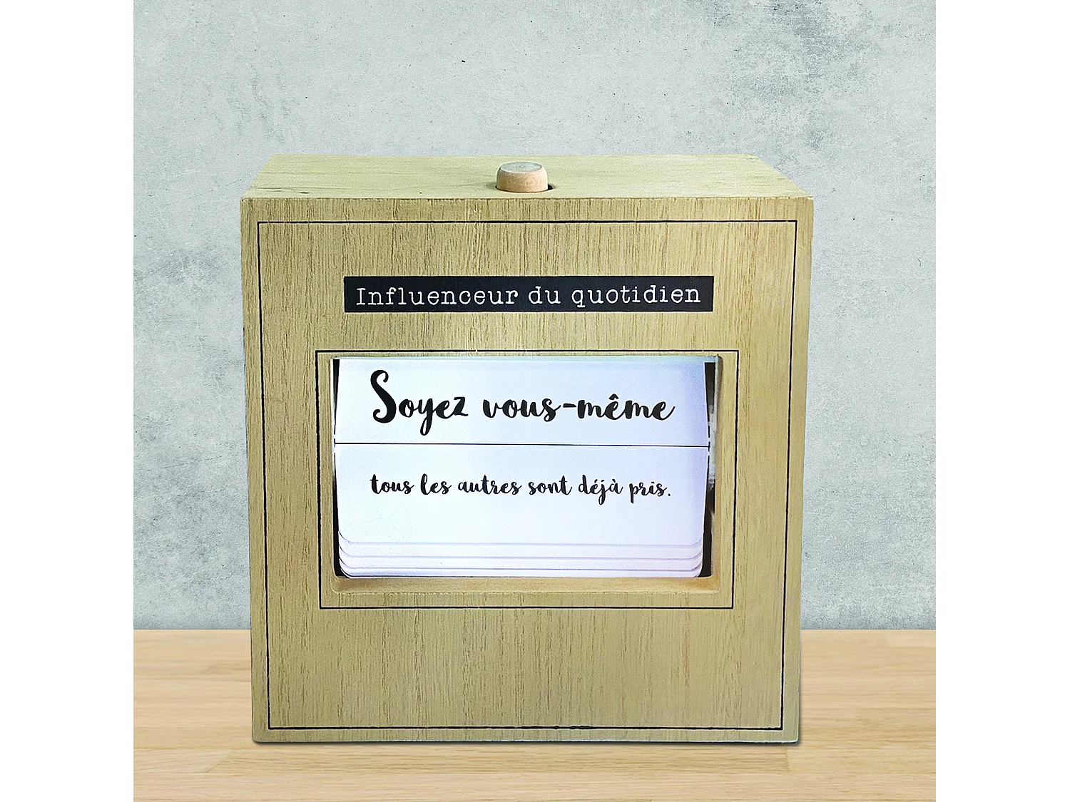 Flip Flap 25 Citations Du Jour Blanc, Noir, Marron