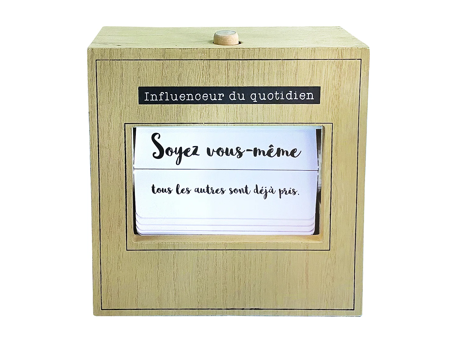 Flip Flap 25 Citations Du Jour Blanc, Noir, Marron