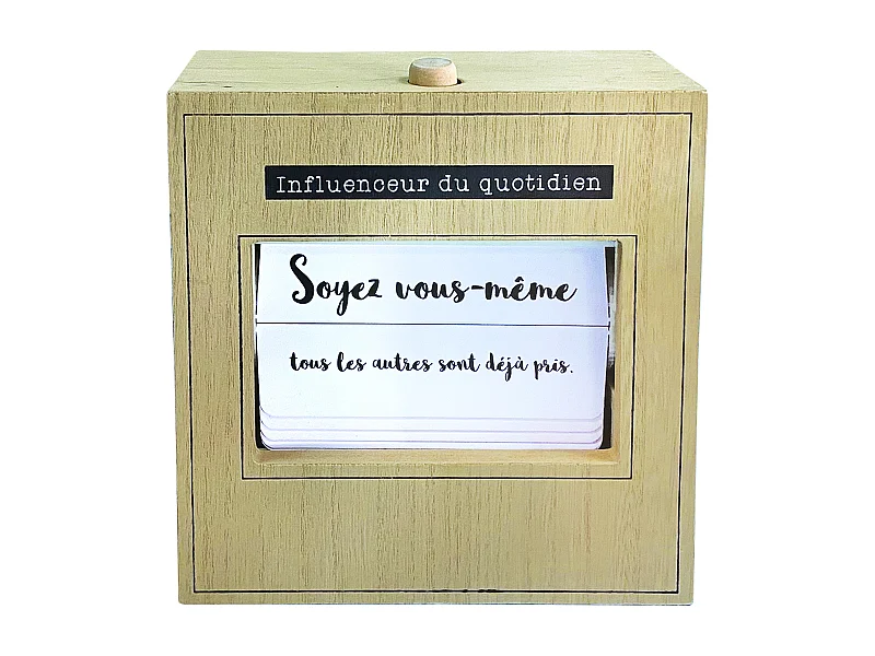 Flip Flap 25 Citations Du Jour Blanc, Noir, Marron