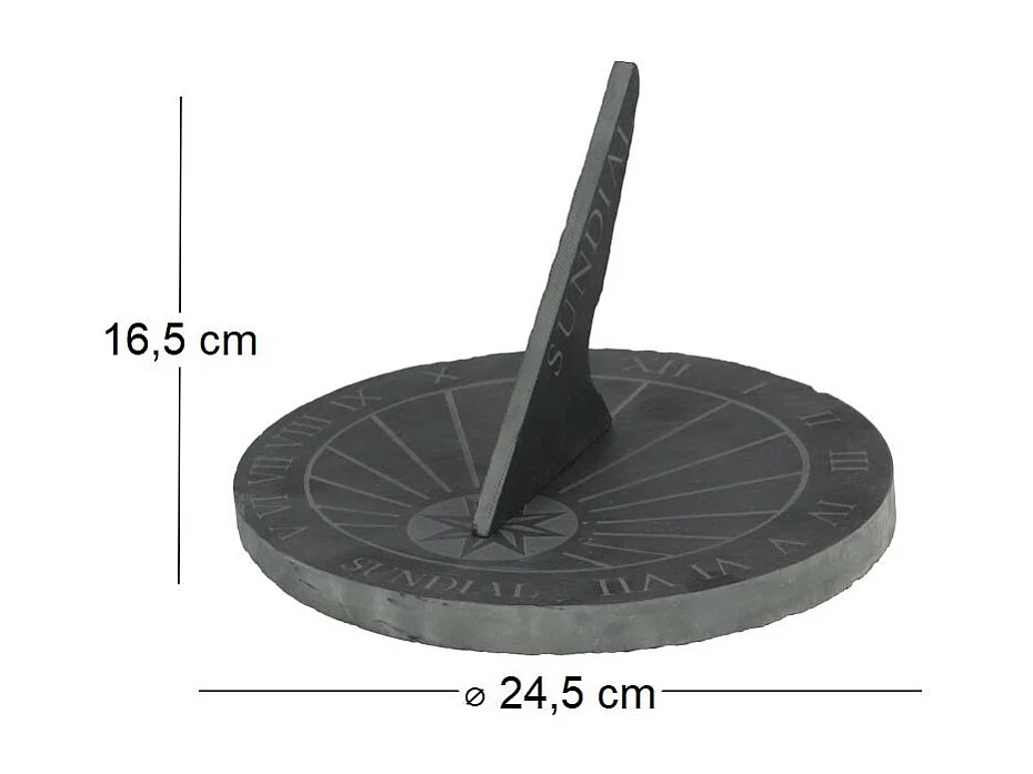 Reloj de sol en esquisto