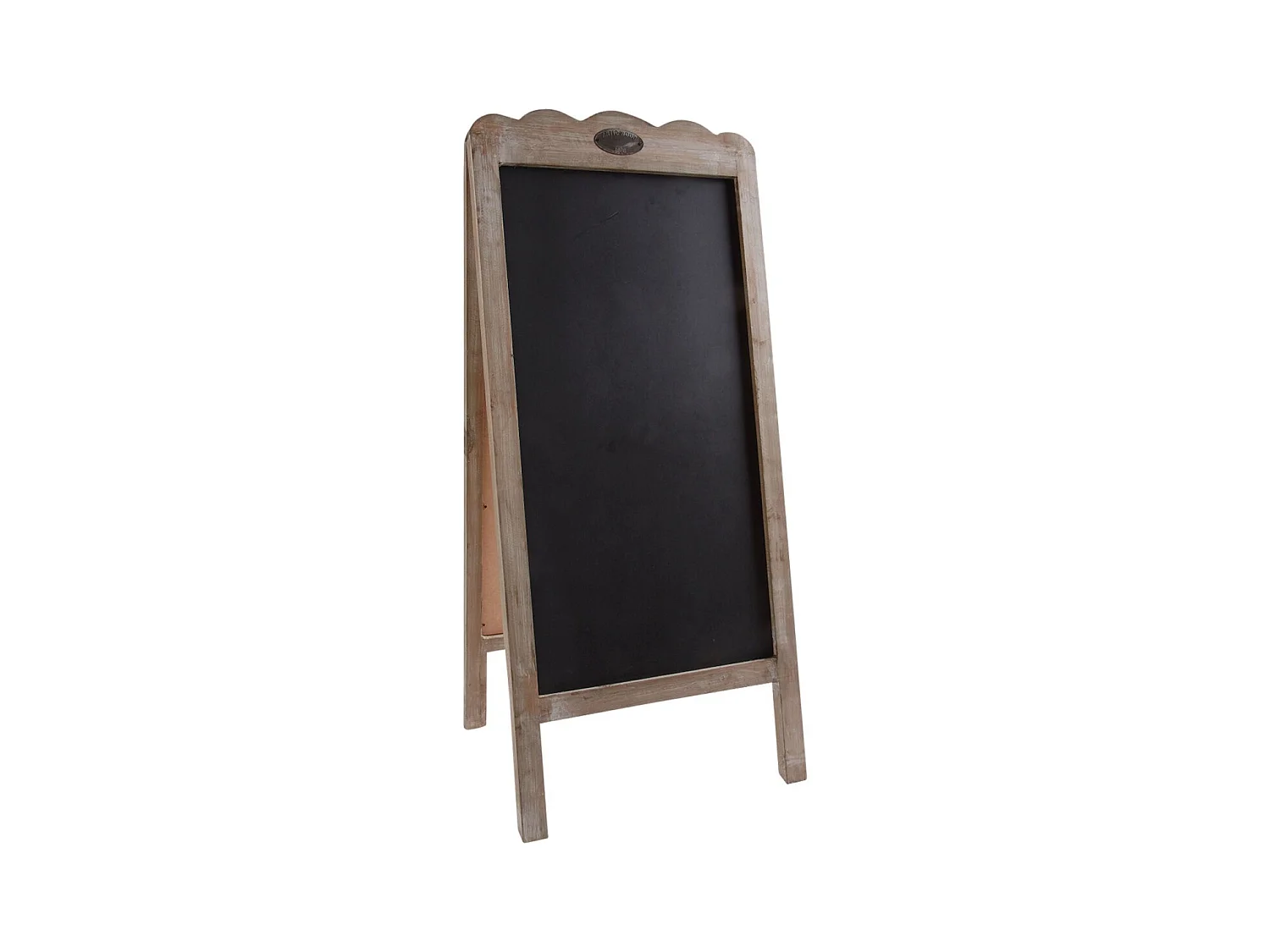 Double tableau noir en bois vieilli