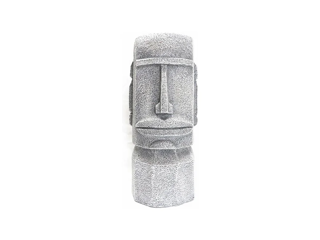 Figurine Azteque Porte Plante En Magnesia H46cm Gris