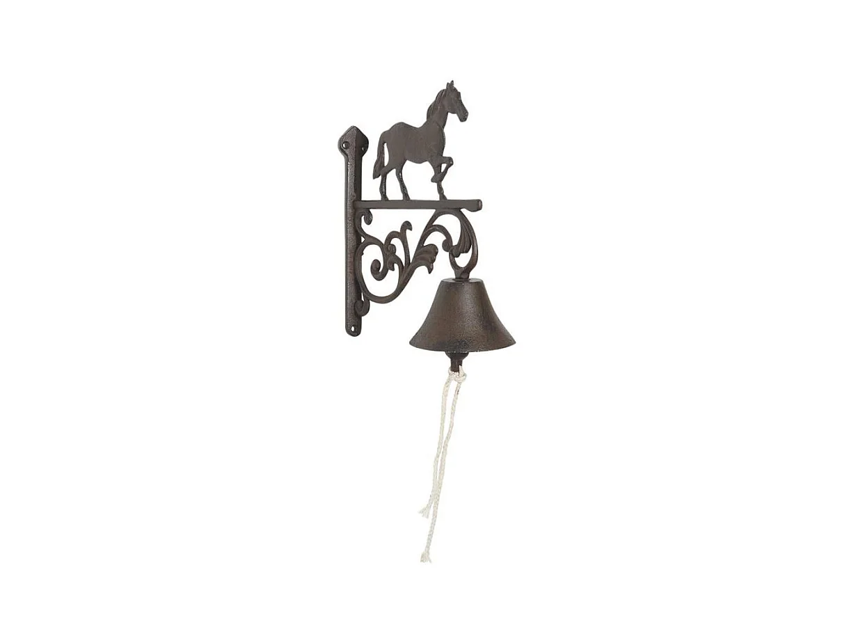 Cloche ancienne cheval en fonte