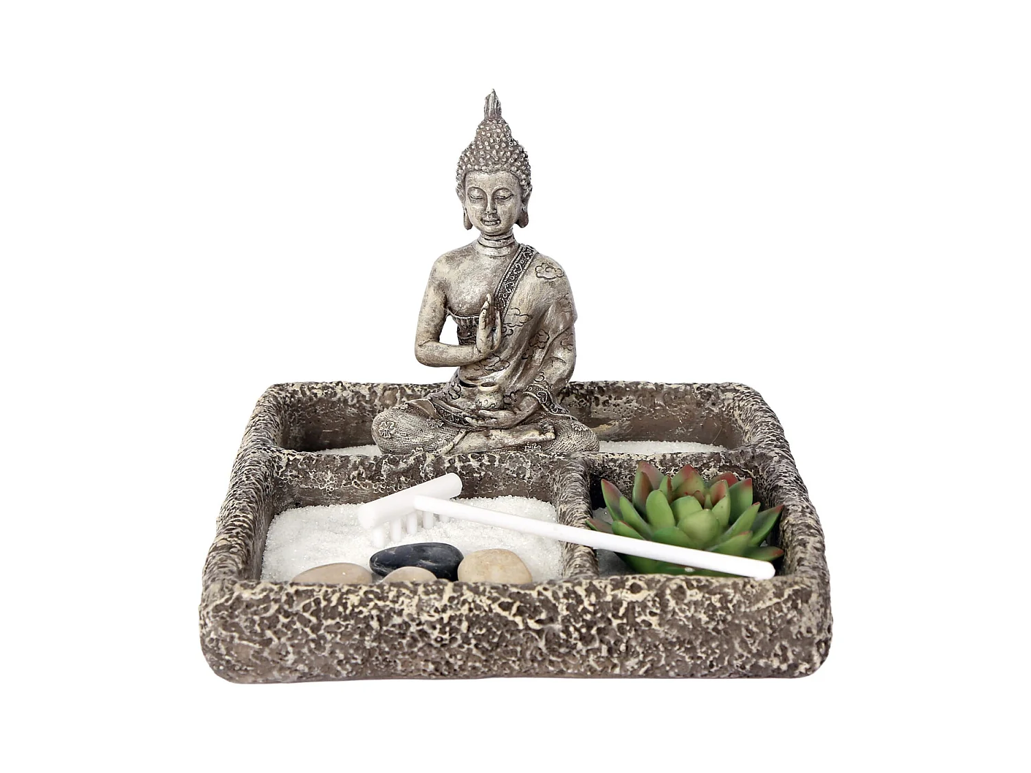 Jardin zen avec bouddha 19 x 14 x 19 cm