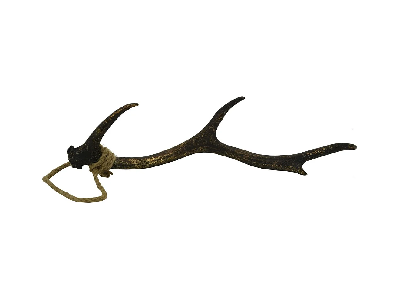 Bois de cerf en polyrésine dorée 47 cm