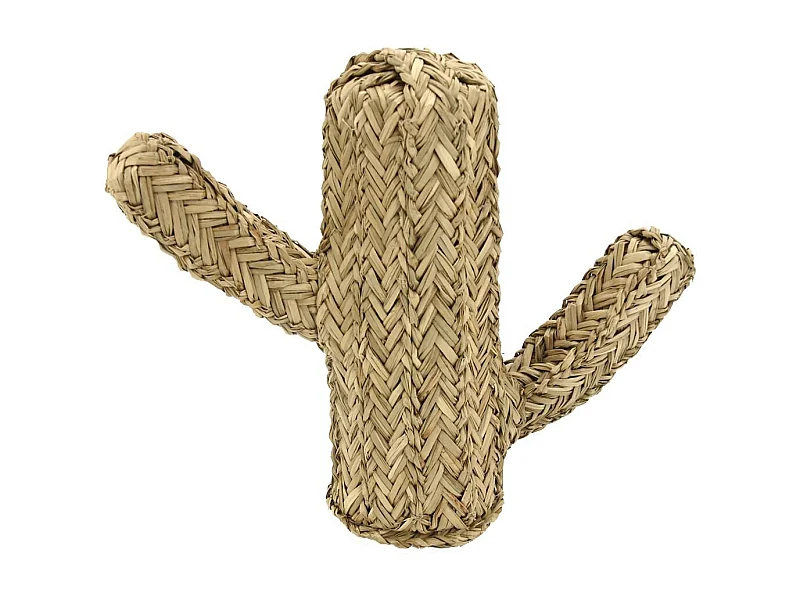 Cactus en jonc naturel Hauteur 30cm
