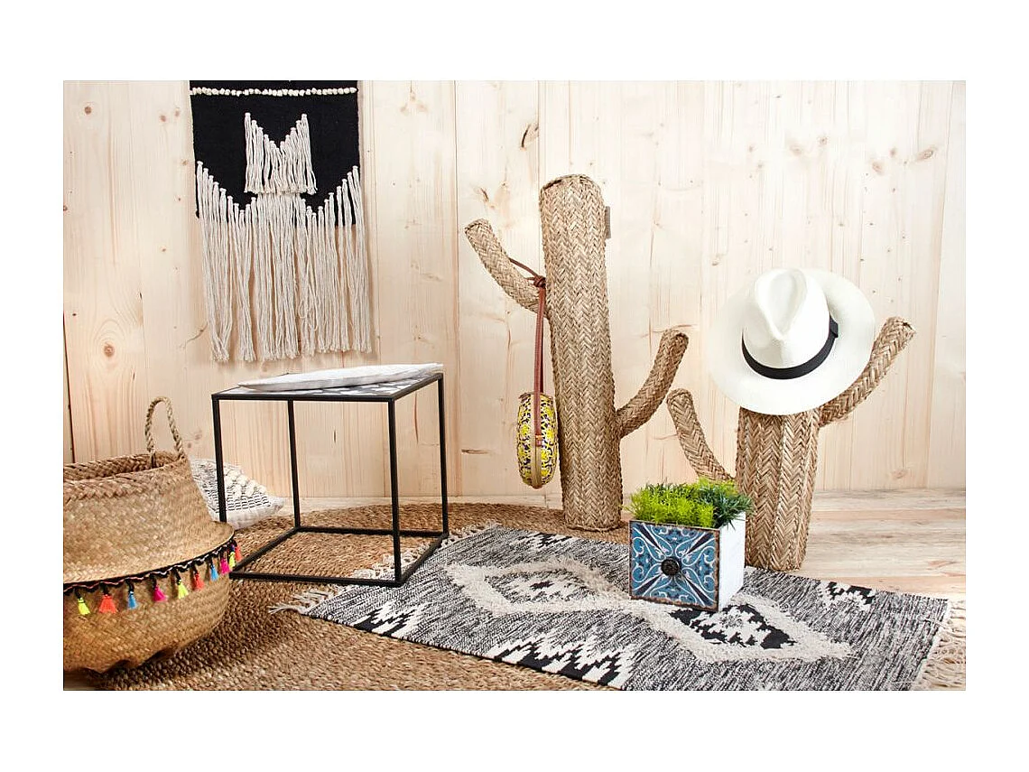 Cactus en jonc naturel Hauteur 30cm