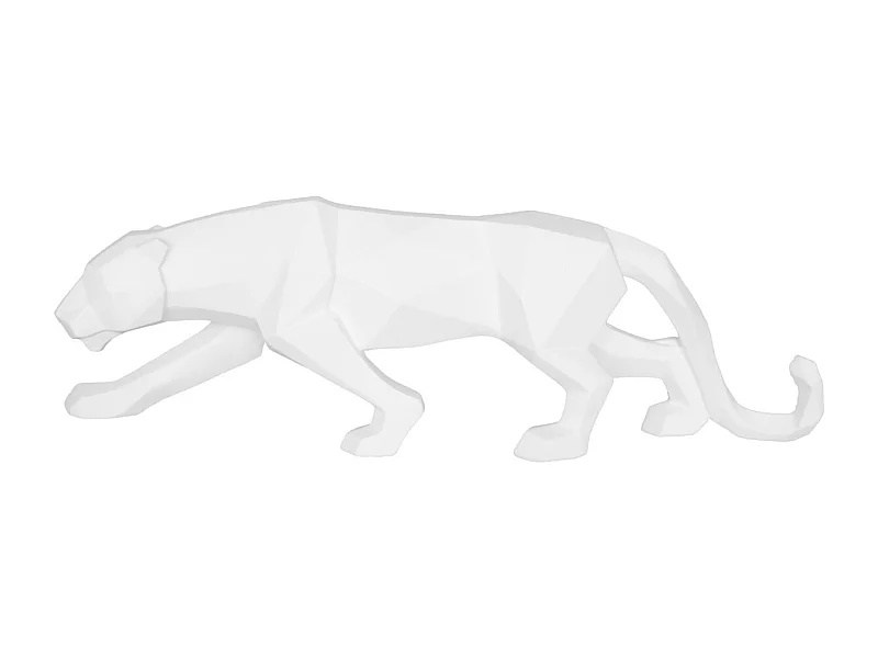 Beeld Origami Panther - Wit