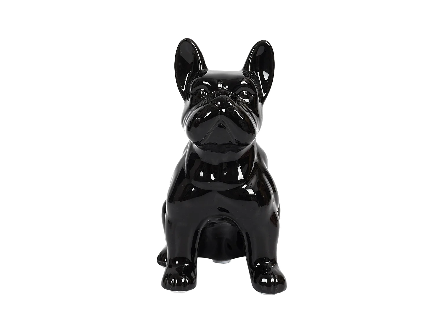 Bulldog Ceramique Noir 20cm Noir