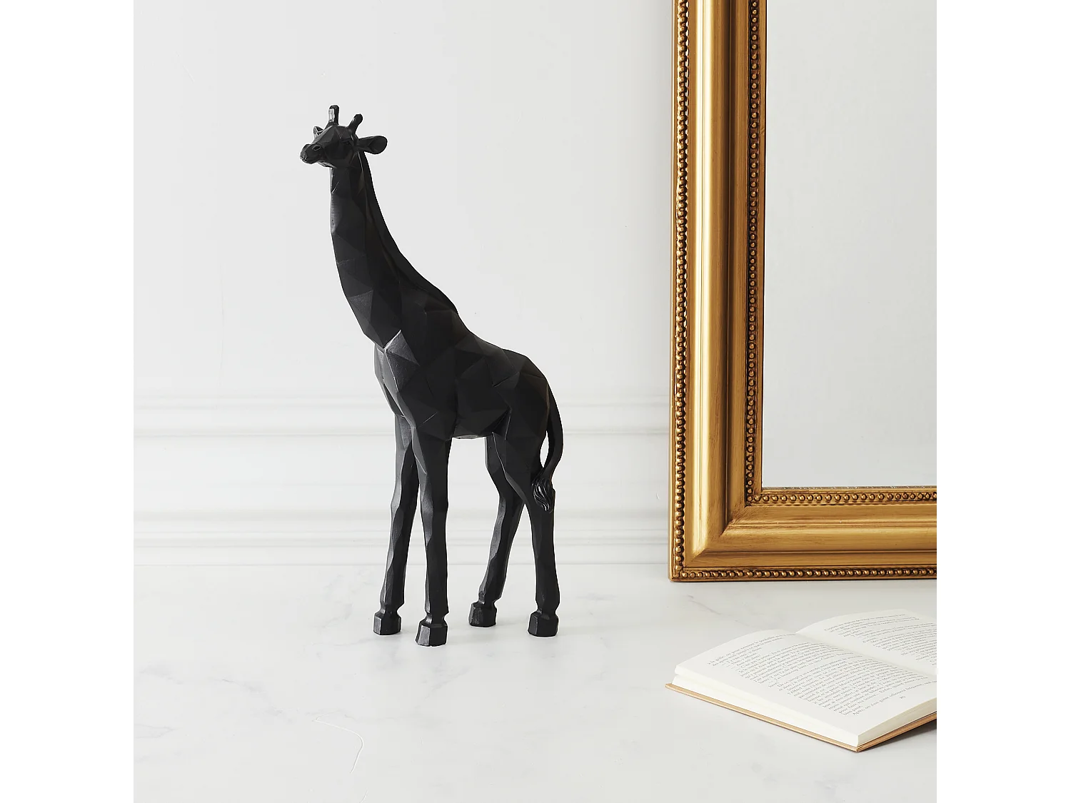 Girafe Origami H40cm Noir