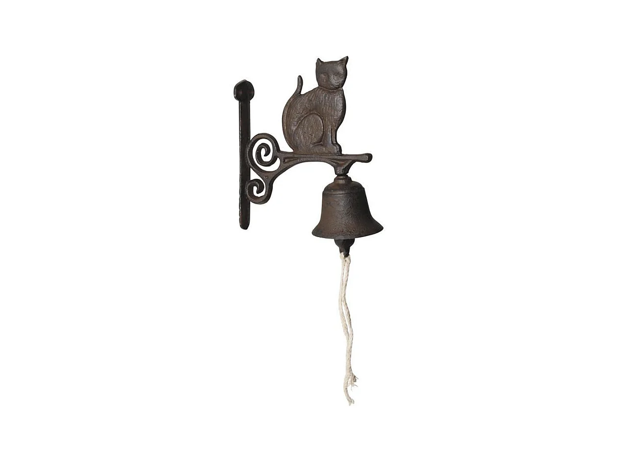 Cloche de jardin chat en fonte
