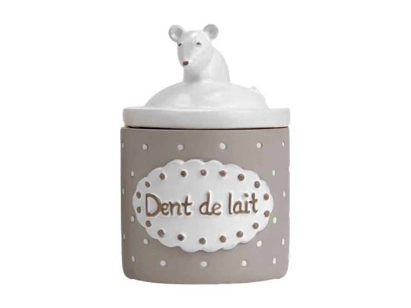 Boite à dents de lait souris Taupe
