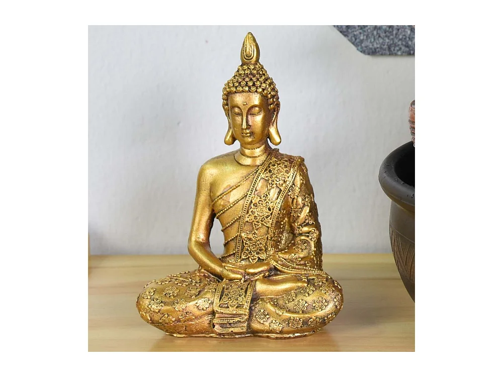 Statua di Buddha in poliresina Sanci