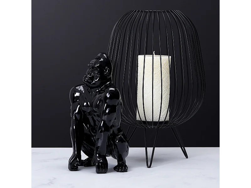 Gorille Noir Deco 24 Cm Noir