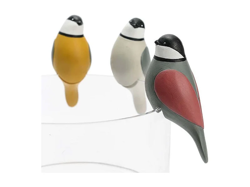 Bonitos pájaros para colocar en poliresina (Juego de 3)