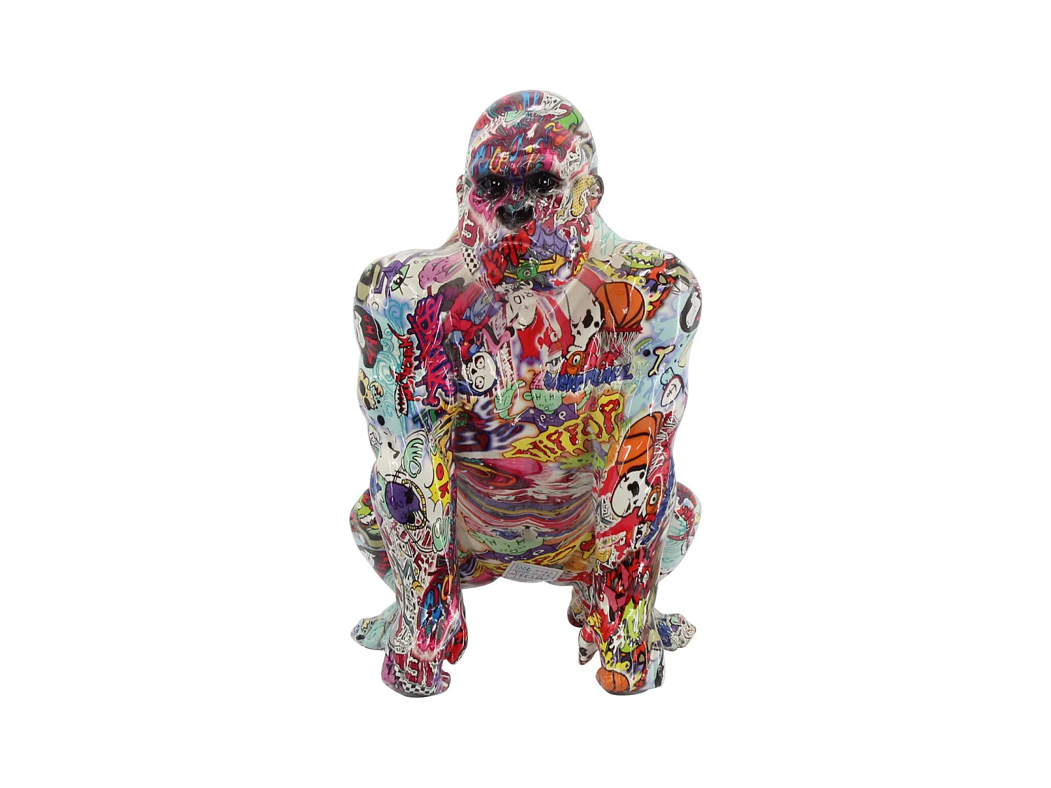 Gorilla Graffiti in resina 20,5 xx 19,5 x 30,5 cm