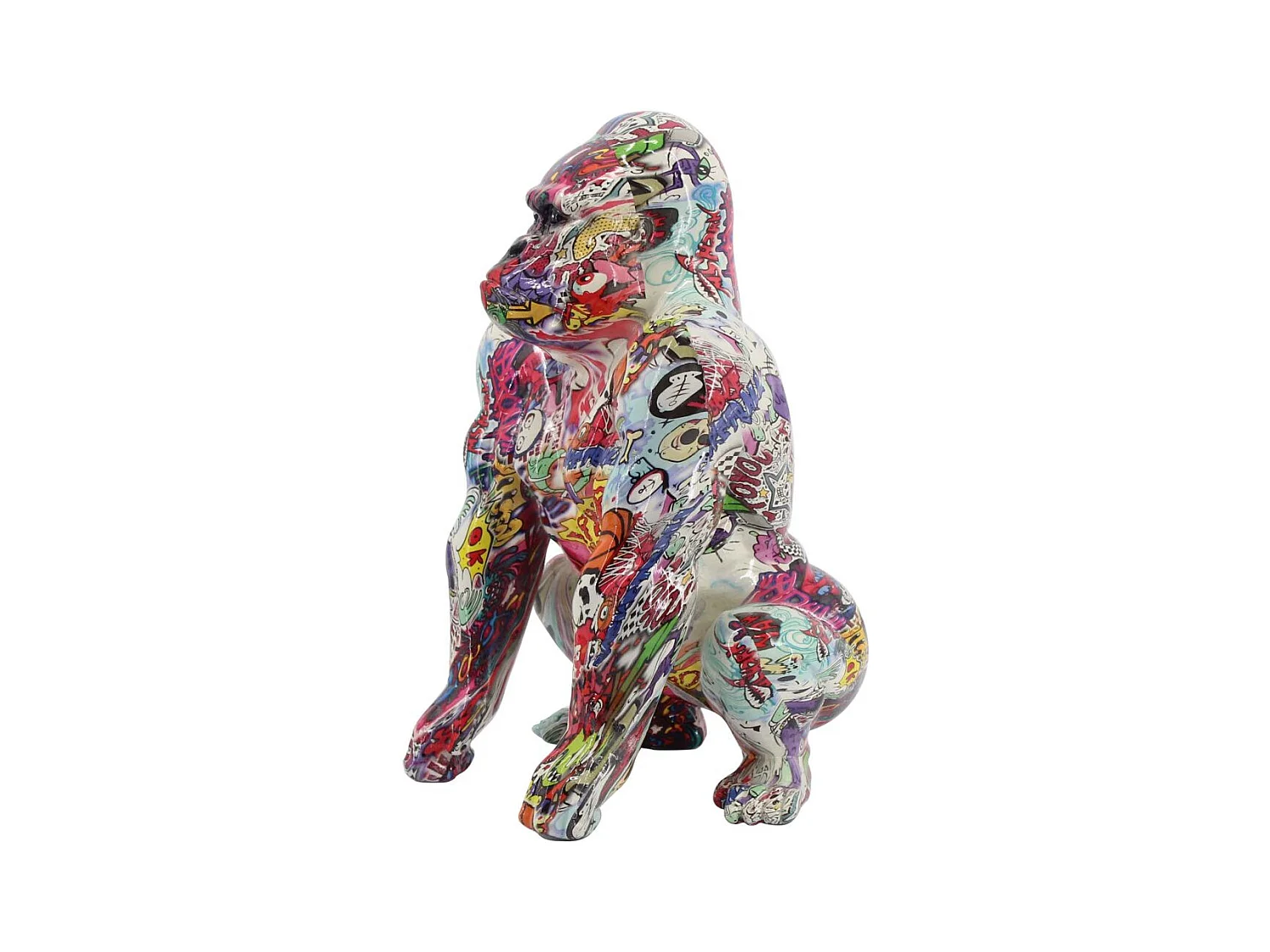 Gorilla Graffiti in resina 20,5 xx 19,5 x 30,5 cm