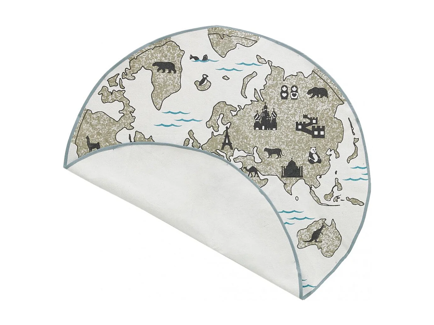 Tapis en coton Mappemonde