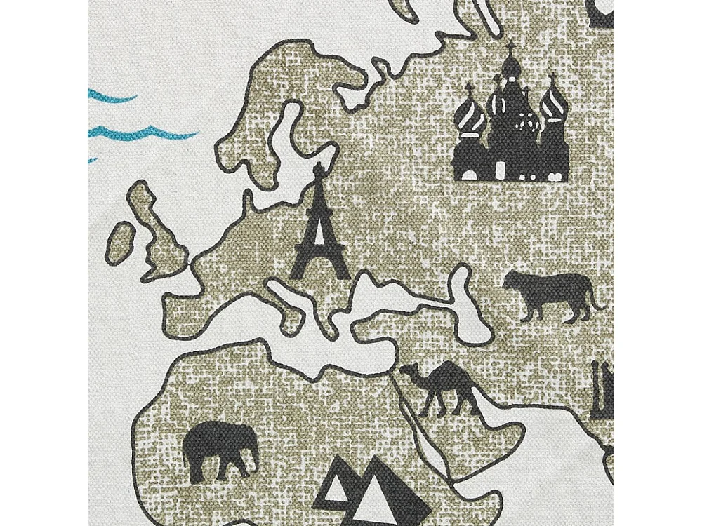 Tapis en coton Mappemonde