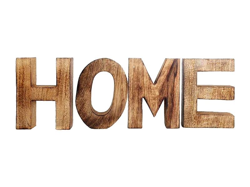 Lettres en bois à poser HOME