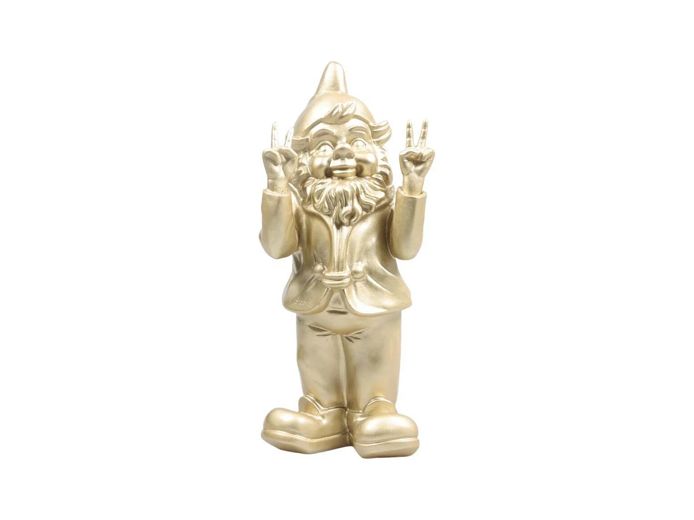 Nain de jardin en résine 13 x 11 x 31 cm Peace