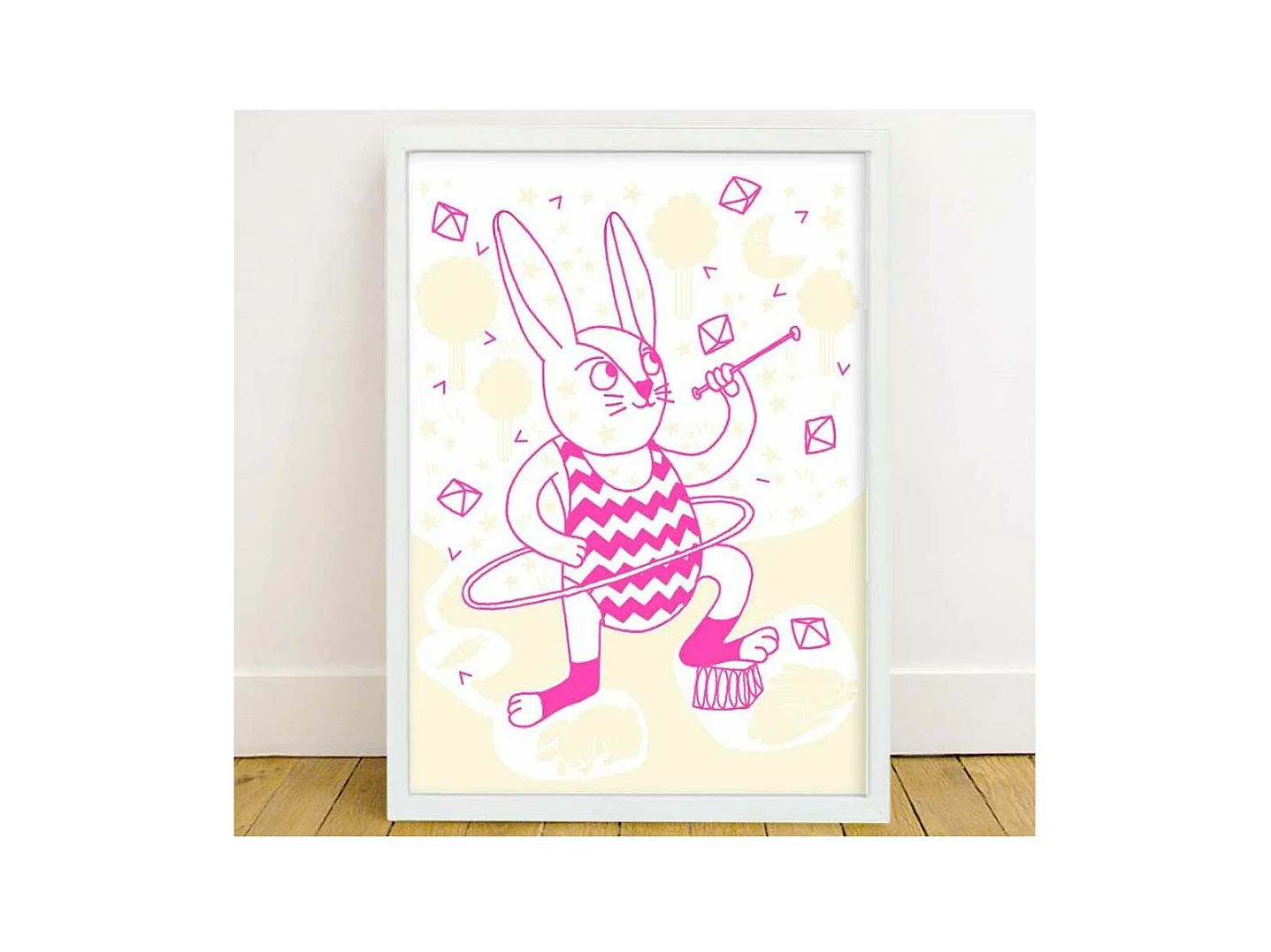 Poster phosphorescent 30 x 40 cm Bunny
