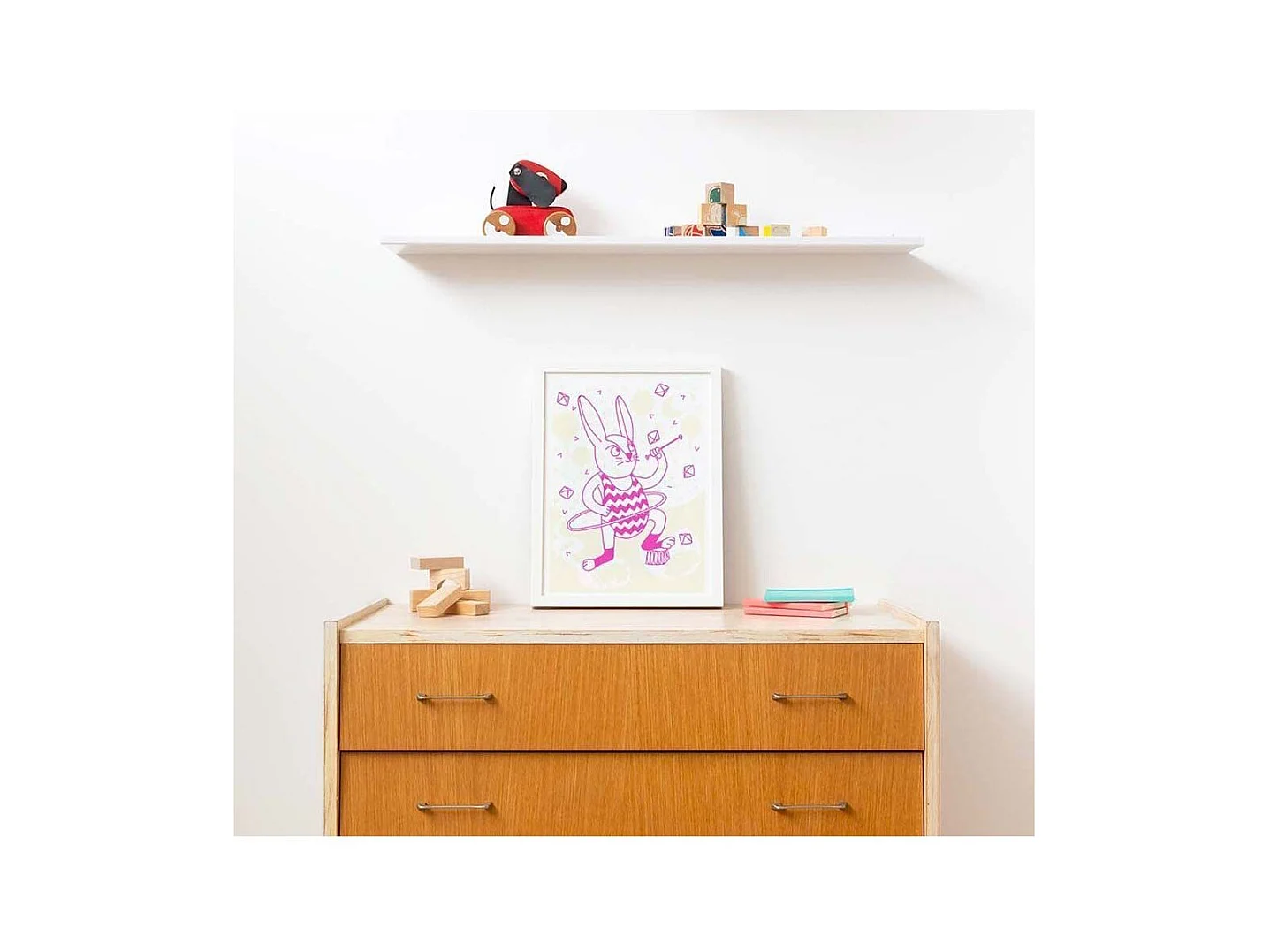 Poster phosphorescent 30 x 40 cm Bunny