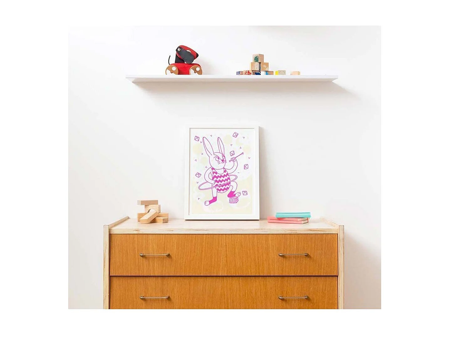 Poster phosphorescent 30 x 40 cm Bunny