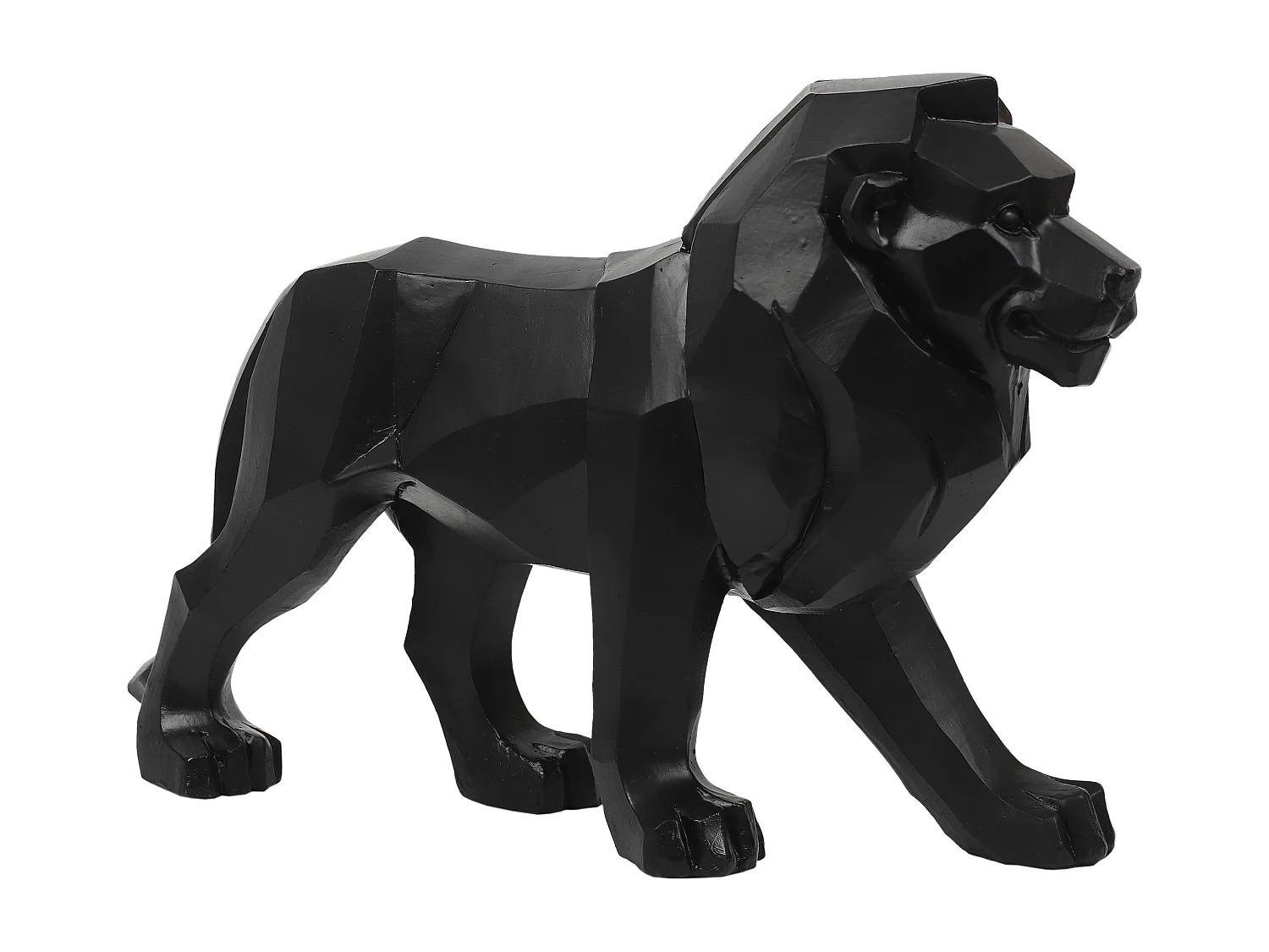 Lion Origami Noir L33cm Noir